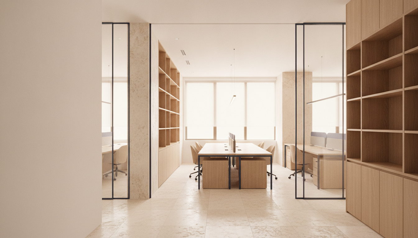 Contemporary Hong Kong office interior concept